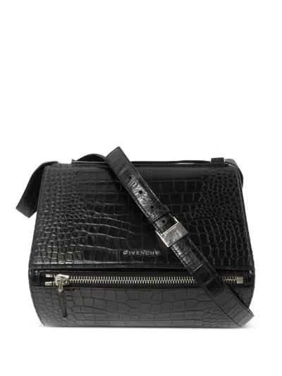 Pre-owned Givenchy Pandora Box Shoulder Bag In Black