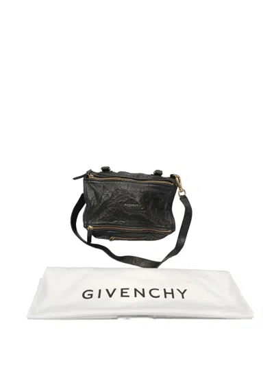 Pre-owned Givenchy Pandora Leather Bag In Black