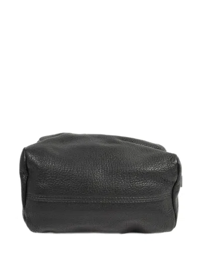 Pre-owned Givenchy Pandora Leather Clutch Bag In Black
