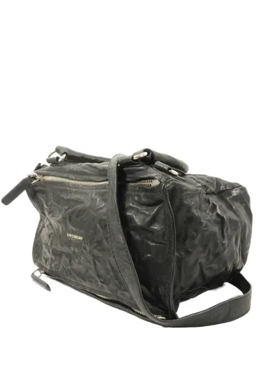 Pre-owned Givenchy Pandora Leather Tote Bag In Black
