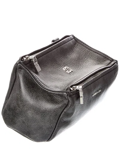 Givenchy Pandora Mini Leather Shoulder Bag In Black