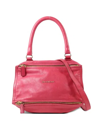 Pre-owned Givenchy Pandora Shoulder Bag In Pink