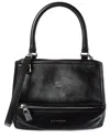 Givenchy Pandora Small Leather Satchel In Black
