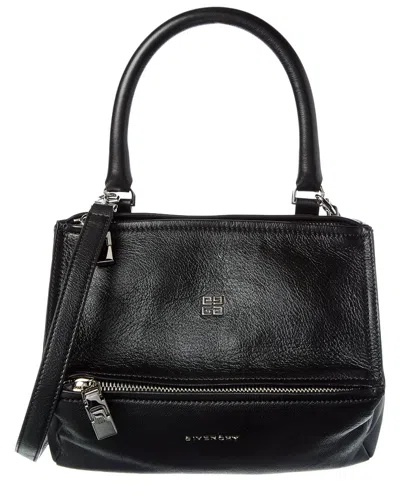 Givenchy Pandora Small Leather Satchel In Black