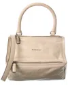Givenchy Pandora Small Leather Satchel In Gray