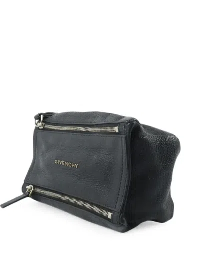 Pre-owned Givenchy Pandora Wristlet Mini Clutch Bag In Black