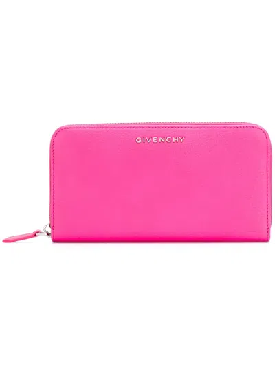 Givenchy 'pandora' Zip Around Wallet In Pink