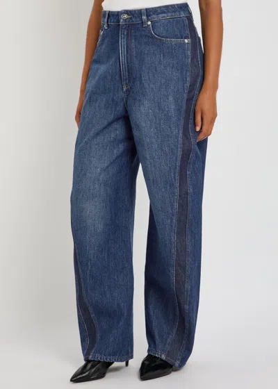 Givenchy Cocoon Denim Wide-leg Jeans In Blue
