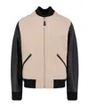 Givenchy Silk Nylon Jacket Contrast Sleeves Pockets In Black