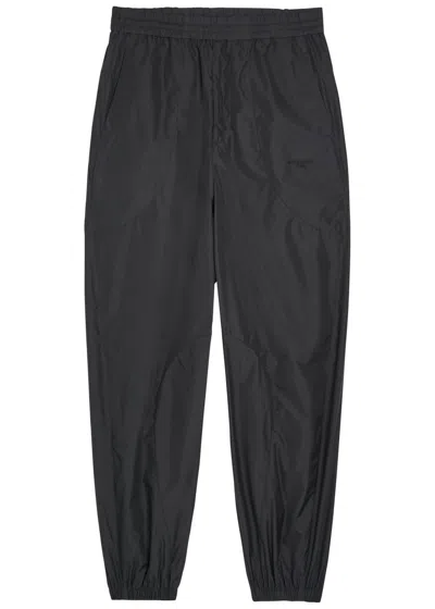 Givenchy Panelled Cotton-shell Track Pants In Black