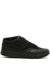 GIVENCHY PANELLED LEATHER SNEAKERS - MEN'S - CALF LEATHER/RUBBER/FABRIC