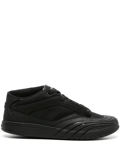 Givenchy Black Panelled Leather Sneakers