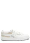 Givenchy G Move Sneakers In Mixed Leathers In White