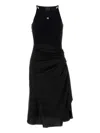 Givenchy Black Stretch Cotton Dress In Black