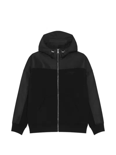 Givenchy Logo Hooded Cotton And Shell Windbreaker Jacket In Pink