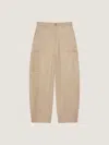 Givenchy Wide-leg Cotton-canvas Cargo Trousers In Neutral