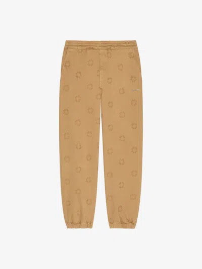 Givenchy Pantalon De Jogging En Denim Monogramme 72 In Beige