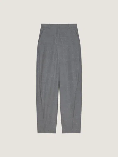 Givenchy Pantalon De Tailleur Cocoon En Laine In Gray