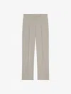 Givenchy Pantalon De Tailleur En Laine In Grey/beige