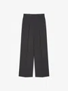 Givenchy Oversized Tailored Pants In Wool In Grey