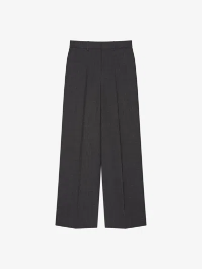 Givenchy Pantalon De Tailleur Oversize En Laine In Grey