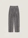 Givenchy Pantalon Double Plis À Chevrons En Laine Et Soie In Gray