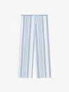 GIVENCHY PANTS IN COTTON AND LINEN WITH 4G STRIPES