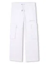 Givenchy Stud-detail Cargo Trousers In White