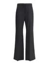 Givenchy Wool Grain De Poudre Bootcut Trousers In Black