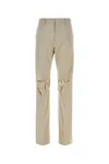 Givenchy Front-pleated Pants With Cut Out Detailing In Grey