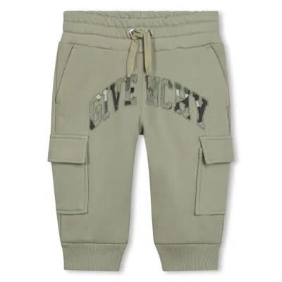 Givenchy Babies' Pantaloni Sportivi Con Stampa In Green