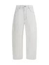 Givenchy White Denim Wide-leg Jeans In White