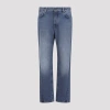 Givenchy Visible Stitching Flared Trousers In Blue