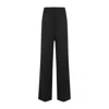 Givenchy Womens Black Wide-leg Mid-rise Wool-blend Trousers In Black