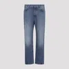 Givenchy Visible Stitching Flared Trousers In Blue