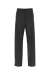 Givenchy Virgin Wool Blend Pants With Elastic Waistband In Darkgrey