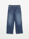 Givenchy Boy's Logo Embroidered Denim Trousers In Denim
