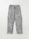 GIVENCHY PANTS GIVENCHY KIDS COLOR GREY,F94123020