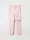 Givenchy Girls Drawstring Logo-print Sweatpants In Pink