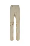 Givenchy Front-pleated Pants With Cut Out Detailing In Grey