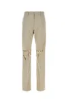 Givenchy Front-pleated Pants With Cut Out Detailing In Grey
