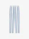 GIVENCHY PANTS IN LINEN WITH 4G STRIPES