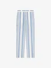 Givenchy Pants In Linen With 4g Stripes