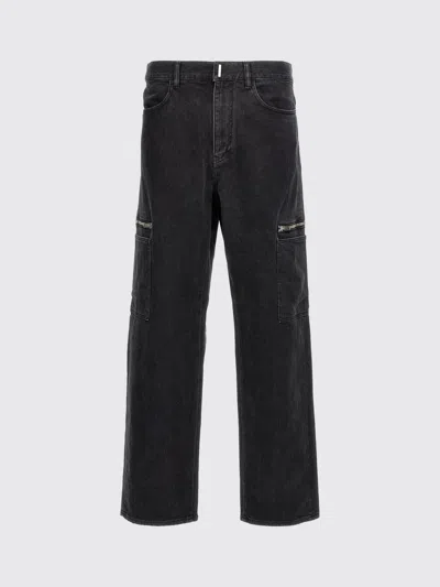 Givenchy Men Cargo Jeans In Black