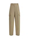 Givenchy Beige Cotton Cargo Pants In Brown