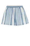 Givenchy Shorts In Cotton And Linen With 4g Stripes In Stripped