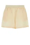 Givenchy Cream Silk Blend Shorts In Yellow