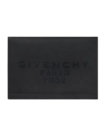Givenchy Paris 1952 Pochette In Satin In Black