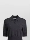 Givenchy Paris 1952 Wool Knit Polo Shirt In Gray