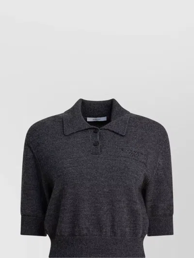 GIVENCHY PARIS 1952 WOOL KNIT POLO SHIRT